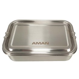 Lunchbox aus Edelstahl, auslaufsicher. logo-lasergraviert