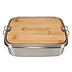 Individuell lasergravierte Edelstahl Lunchbox mit Bambusdeckel