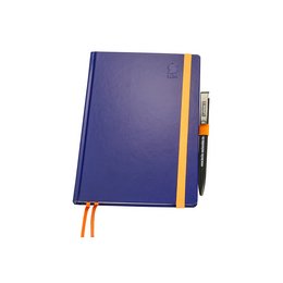 Notizbuch "IOffice"A5, vollflächiger Coverdruck mit Logoprägung