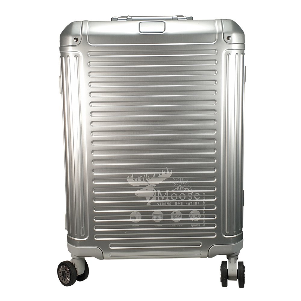 Reise-Trolley Aluminiumhartschale mit Firmenwerbung gelasert