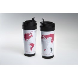 Mehrweg-Trinkbecher Coffee to go aus SAN-Kunststoff – für die Deutsche Telekom