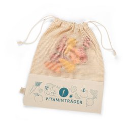 Mehrzweckbeutel aus Bio-Baumwolle mit Logodruck