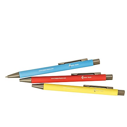 Kugelschreiber Straigth Gum mit Lasergravur für Happy Liquid