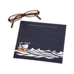 schönes Nordsee-Motiv für Spiekeroog Werbe-Brillenputztuch mit individuellem Druck