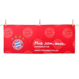 personalisierte Microfaser Sporthandtuch als großflächiger Werbeträger