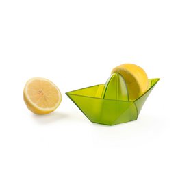 Moderne Zitruspresse Marke Koziol mit individuellen Werbedruck für öffentliche Institution