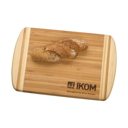 Hochwertiges Bambus Brotzeitbrett mit Einbrand-Logo