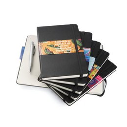 Moleskine Notebook mit Künstlerdruck auf Papierbanderole, verschiedene Motive