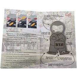 Werbemultifunktionstool Karl Crafter in Werbeklappkarte für das Landratsamt Starnberg