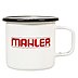 Retro emailierte Werbe-Kaffee-Tasse mit individuellem Logo bedruckt