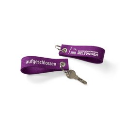 Nachhaltiger Schlüsselanhänger aus 100 % Filz mit individuellem Logo