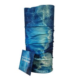 Vollflächig bedrucktes Multifunktionstuch aus nachhaltigem rPET