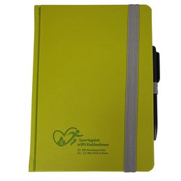 Werbe-Notizbuch mit individueller Logoprägung