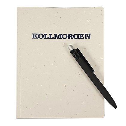 Nachhaltiges Werbe-Notizheft Earth mit Weizenstroh Einband