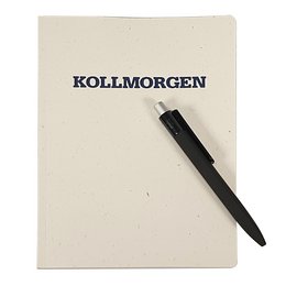 Nachhaltiges Werbe-Notizheft Earth mit Weizenstroh Einband