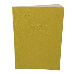 Nachhaltiges Werbe-Notizbuch mit Einband aus Blattgrün und Graspapier