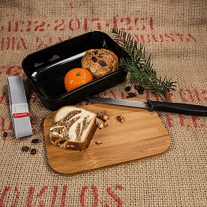 Nachhaltige Werbe-Lunchbox "Akita" mit Bambusdeckel