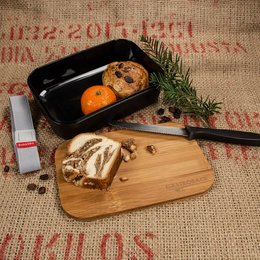 Nachhaltige Werbe-Lunchbox "Akita" mit Bambusdeckel