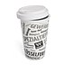 Coffee-to-go-Becher mit auslaufsicheren Kunststoffdeckel, auch in Schwarz und Sonderfarben erhältlich
