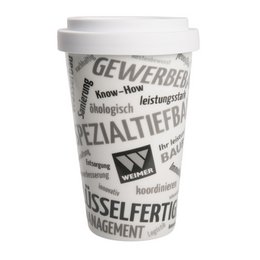 Umlaufend im Volldekor bedruckbar, auch in Hydroglasur mit Logogravur erhältlich