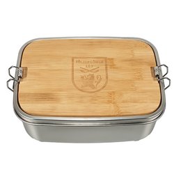 Werbe-Lunchbox Elegance mit dichtem Bügelverschluss