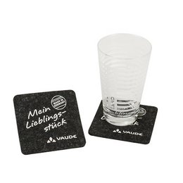 Untersetzer aus 100 Prozent Merino-Wolle mit Werbung bedruckt