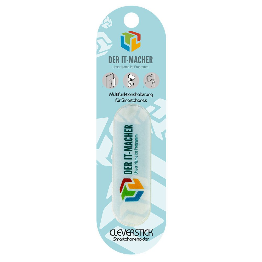 Individuelle Verpackung Header 4fb vollflächig bedruckt Cleverstick
