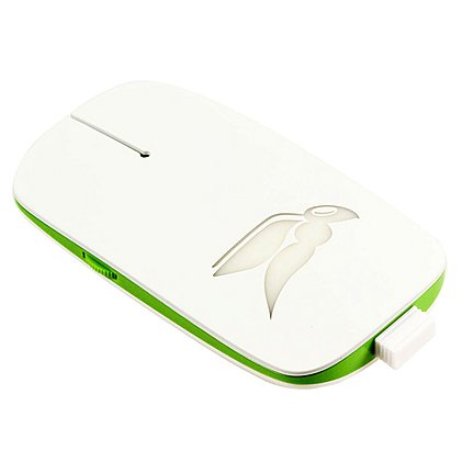 Drahtlose Werbe-Computermaus mit LED-Gravur, fünf LED-Farben wählbar