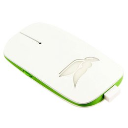 Drahtlose Werbe-Computermaus mit LED-Gravur, fünf LED-Farben wählbar