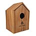 Nistkasten aus Eichenholz mit Lasergravur