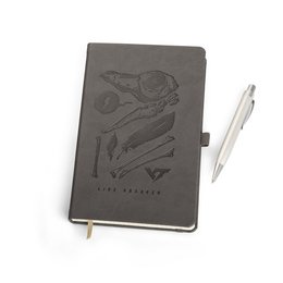 Individuelles Werbe-Notizbuch Ivory mit Logo-Prägung