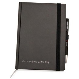 Smart-Book A5 „Future“ geprägt mit Firmenlogo der Mercedes Benz Consulting