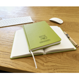 Werbe-Notizbuch Appleskin mit individueller Prägung