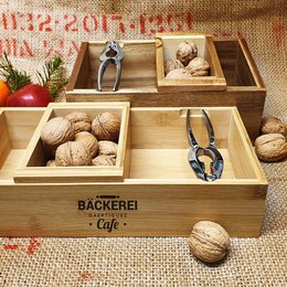 Individuelle Nussschale aus Bambus als besonderes Werbegeschenk