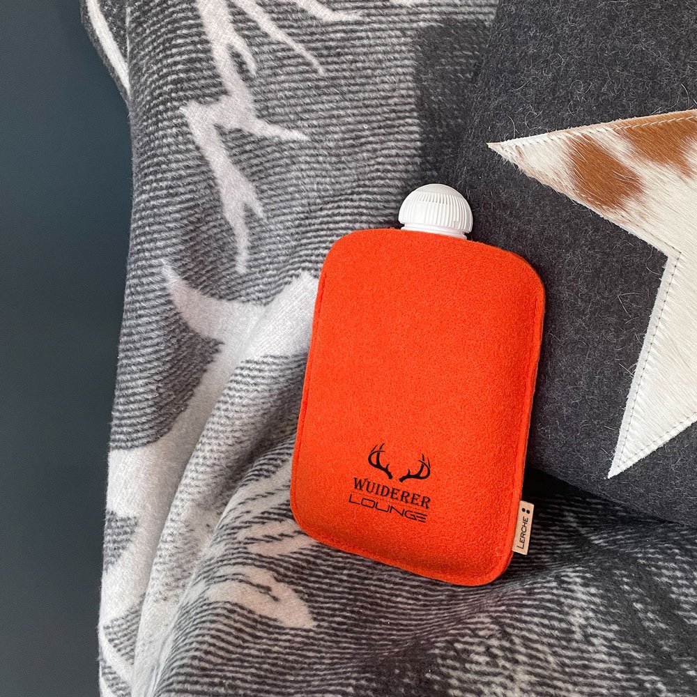 Bedruckte Filz-Wärmflasche - Made in Germany