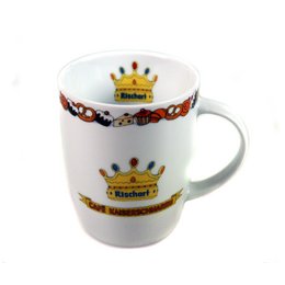 Oktoberfest-Tasse bedruckt mit zusätzlichem Innendekor, Werbeporzellan