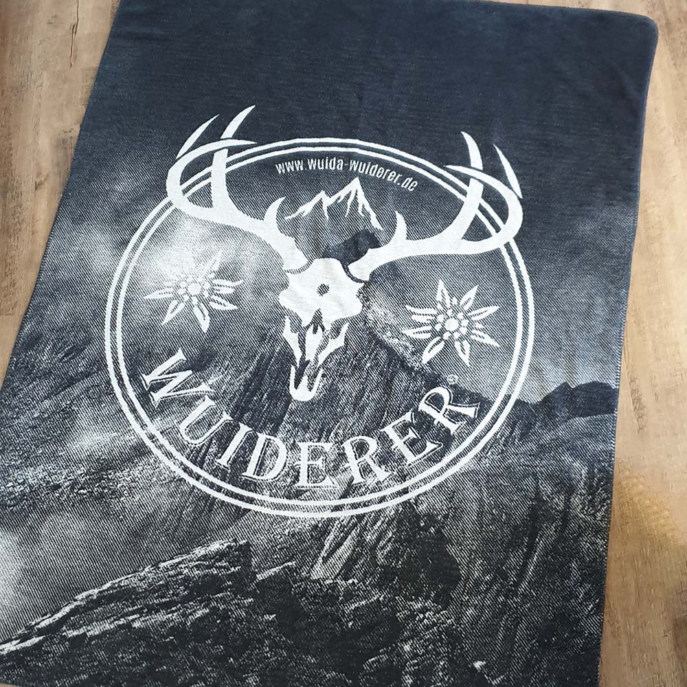 Kuscheldecke aus Baumwoll-Mischgewebe individueller Logo-Einwebung