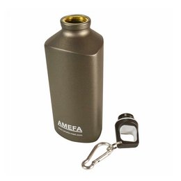 dreieckige Werbe-Aluminiumtrinkflasche mit individuellem logo-Siebdruck