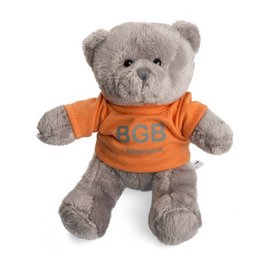 Plüschbär mit T-Shirt inklusive Werbeaufdruck