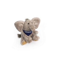 Plüschelefant mit bedrucktem Halstuch als Werbegeschenk