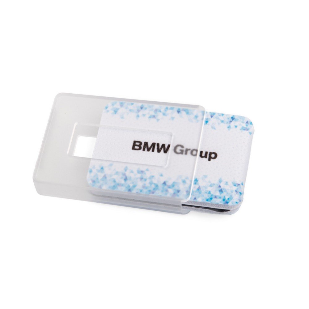 praktischer bedruckter Werbe-Pocket Cleaner mit gefrostetem Taschen-etui