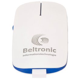 LED-Logo Pocket 2 Wireless Logo-Mouse in Weiß als individuelles Werbegeschenk