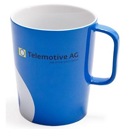 Werbe-Kaffeetasse aus Porzellan inklusive Transferdruck