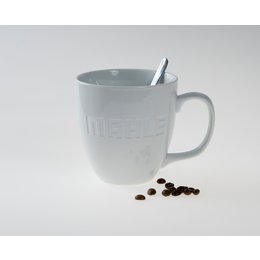 Porzellantasse mit Logogravur - Werbeporzellan für MAHLE