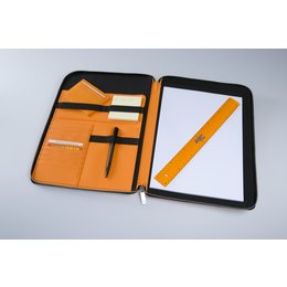 Hochwertige Schreibmappe mit Logoprägung