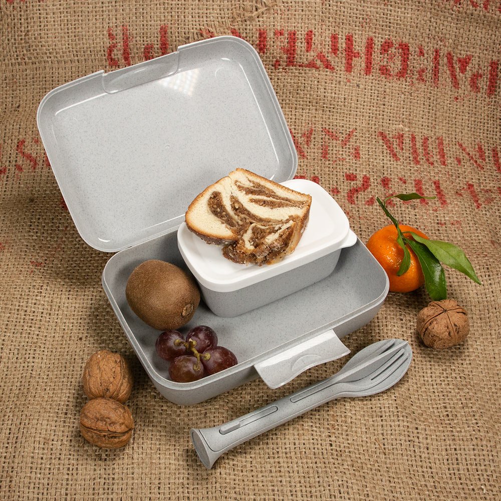 Individuell bedrucktes organic Lunchbox Set 100 Prozent recyclebar
