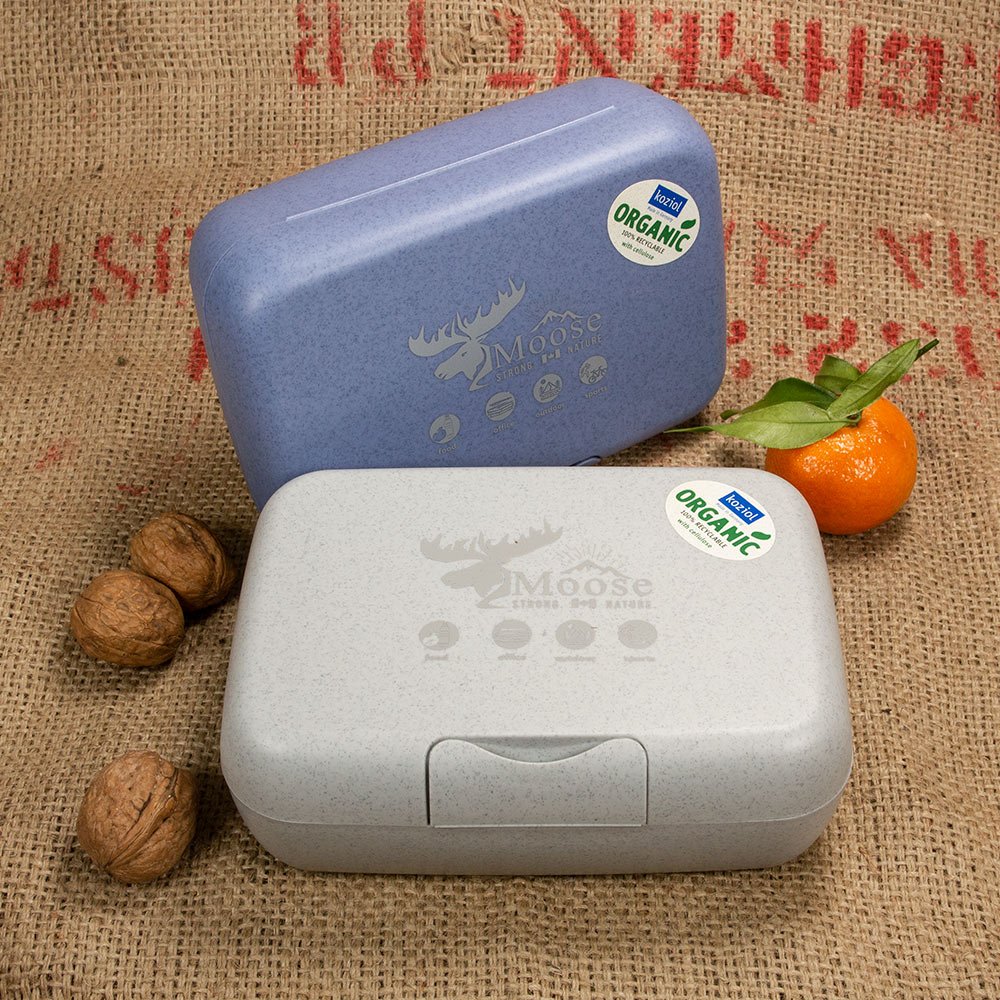 Praktisches nachhaltiges Lunchbox Set mit eigenem Logo