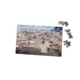 Werbe-Puzzle im Midi-Format mit individuellem Werbemotiv für Baumaschinenhersteller Zeppelin