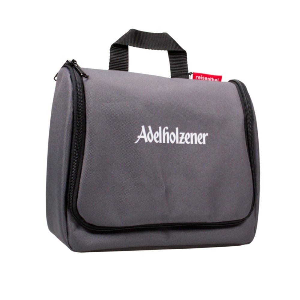 Mitarbeitergeschenk Kosmetiktasche Reisenthelin Markenqualität und Werbedruck auf der Vorderseite