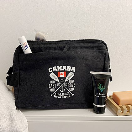 Werbetasche für Outdoor und Camping Kulturtasche bedruckt